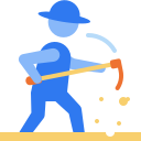 logo orang mencangkul